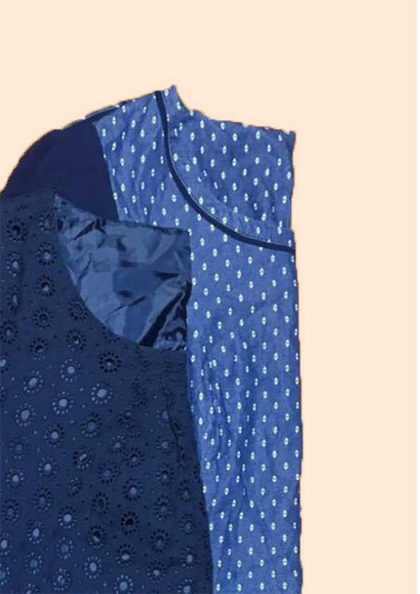みふた、着物リメイク　リボン付きチュニック【719】青ラメ【720】黒ラメ Rstyle | 洋服直しのリフォーム三光サービス